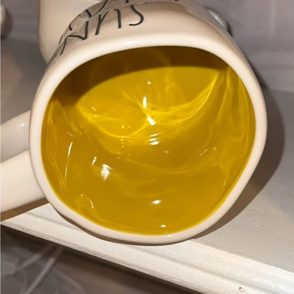 NWT SET of 2 RAE DUNN Ceramic Tea/Coffee Mugs/Cups HELLO SUNSHINE/SUN PLEASE - Picture 7 of 7